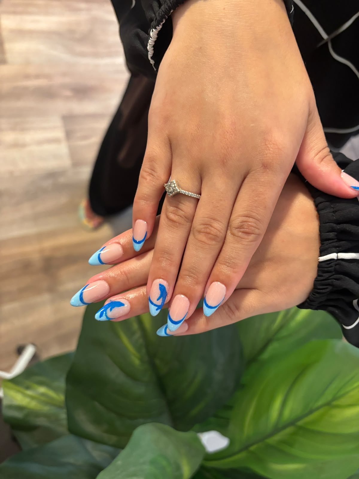 Close up of elegant nail art